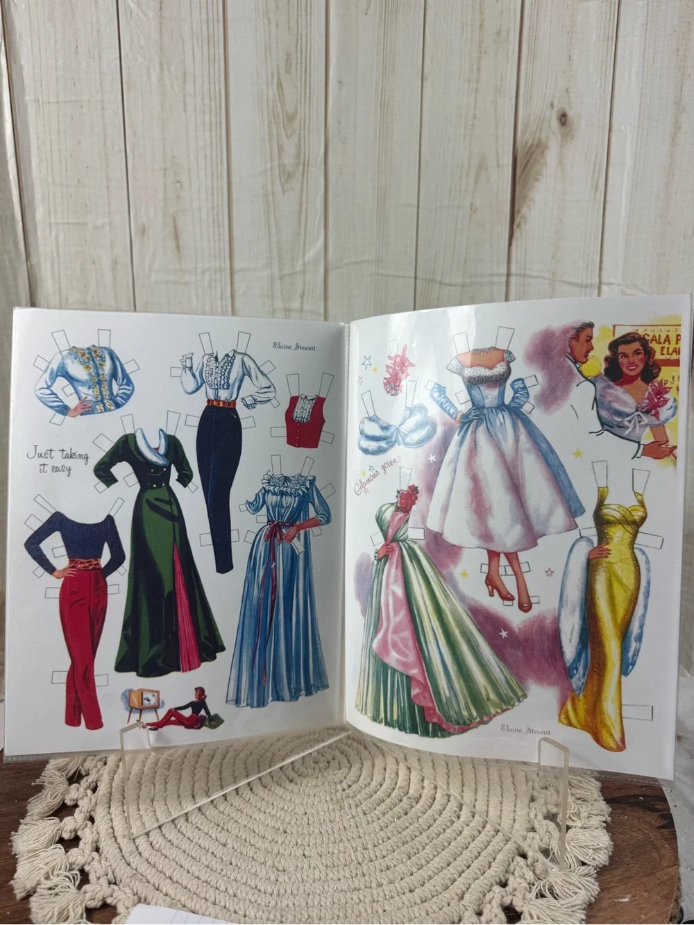 Elaine Stewart Vintage Cut-Out Dolls Cover Art Print
